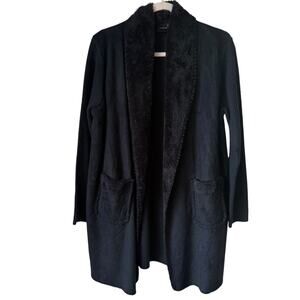 Cliche Black Wool Women's Cardigan Size Large